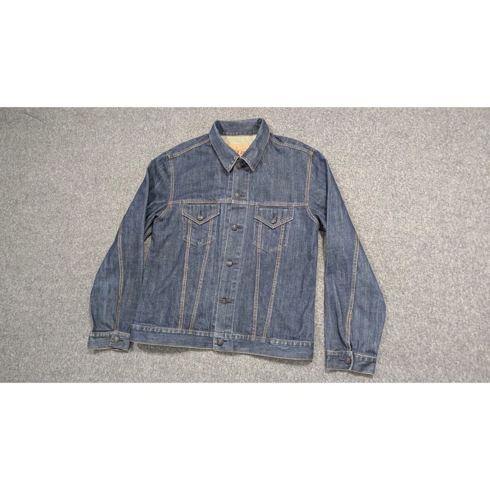 Vintage Gap Mens Jacket Extra Large Blue  Trucker Denim Jean World Standard